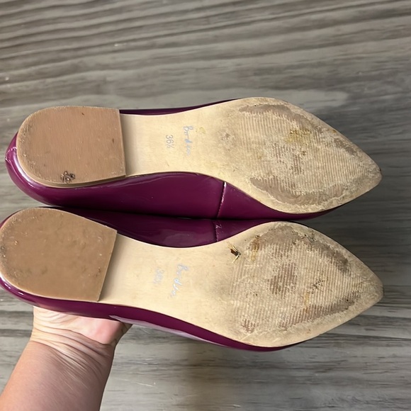 BODEN LEATHER POINTY TOE FLATS 6 - Picture 9 of 16